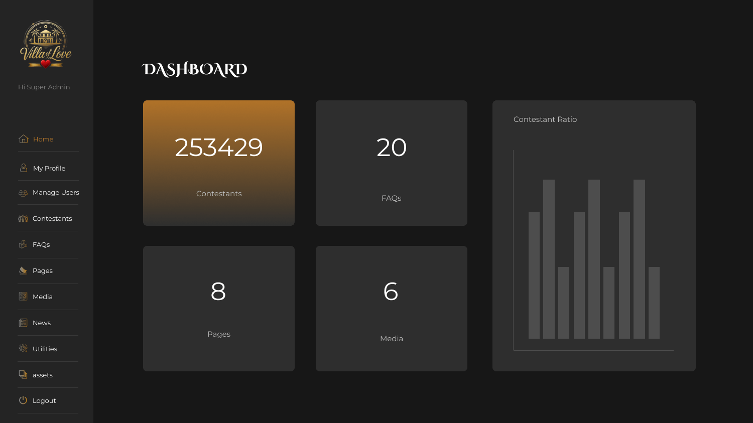 villa of love naija website design by dientweb